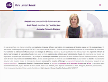 Tablet Screenshot of marie-lambert-avocat.com